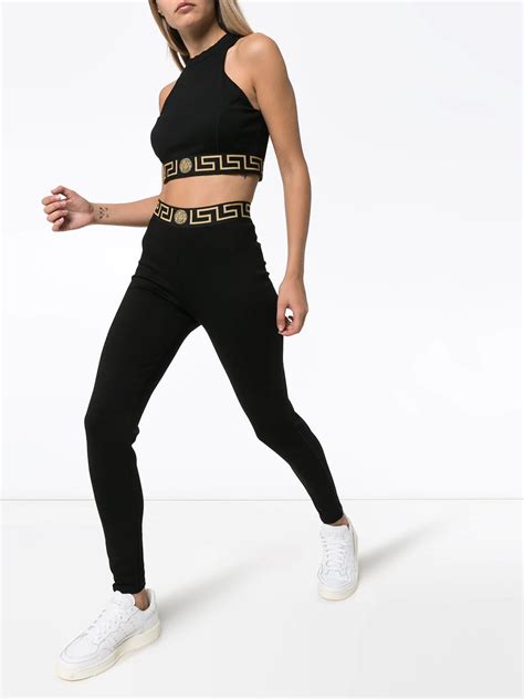 versace sport tasche|Versace sports bra and leggings.